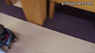 Real amateur Blanche exposes her boobs and pussy fucked for money