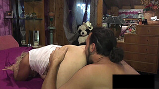 Real Italian Stepmom My Wife Luna stuck under the bed in 4K