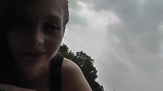 Cute bb rides her BF and gets creampied
