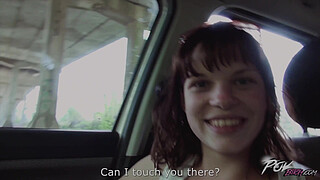 Real amateur fucking in car
