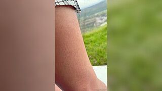 Young couple records themselves having sex outdoors in a public park (Real amateur public sex)