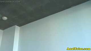 Anal creampie for gaping redhead amateur