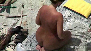 Nude BEACH Mature VOYEUR 3some