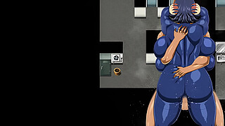 Shipwrecked Spaceship Todoroki [Monthly Patreon choice Hentai game] Ep.16 pregnant woman gives a handjob ending with a beautiful bukkake
