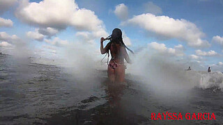 Enjoying the beach at the expense of my slave - Rayssa Garcia