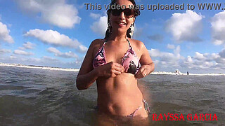 Enjoying the beach at the expense of my slave - Rayssa Garcia