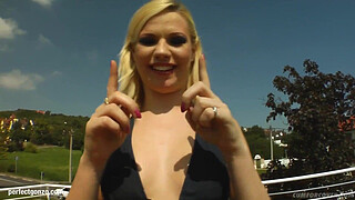 Yasmine Gold in gonzo blowgang bukkake scene by Cum For Cover