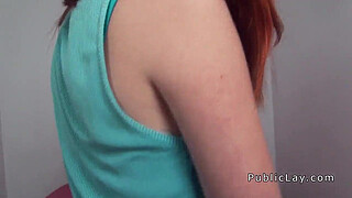 Picked up amateur redhead fucks pov