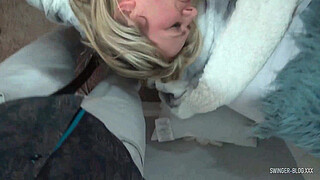 Hot swinger MILF enjoying a massive hard cock