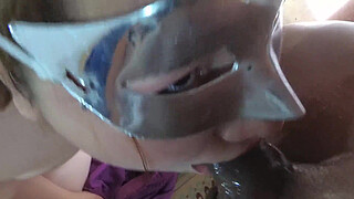 A good dick down the throat and cum on ears