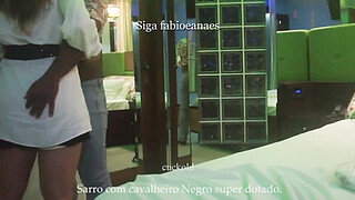 Beginning interracial naughty Hotwife showing off on the street dating the gifted Black Gentleman, in front of the cuckold BBC