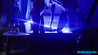 Real swingers couple having a sex party