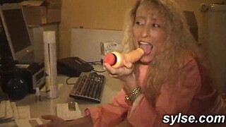 Gangbang for 2 Secretaries in the office and handjob on the beach