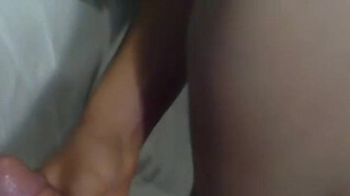 Brunette girlfriend sucks cock and gets defaced