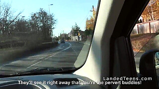 Orgy in a van with teen hitchhikers in public