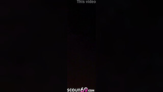 German Femdom Teen Spit and Gloves Handjob Slave Dick in POV