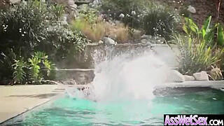 Hard Anal Bang With Big Round Wet Oiled Butt Girl (bella bellz) vid-08