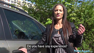 Public Agent Single white female fucks big cock