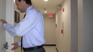 Blonde teen in detention blowjob a big cock