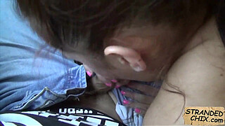 Amateur babe blowjob while driving Jenny Dark.2.2