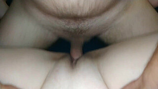 Fucking neighbor's busty wife hard in wet shaved pussy