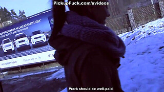 Real facial for a sexy snowboard babe scene 1