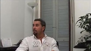 the. Italian! Busty blonde sucks dad's big cock