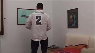 the. Italian! Busty blonde sucks dad's big cock