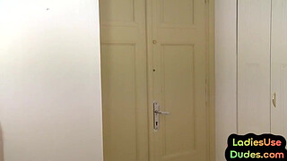 CFNM femdom amateur teens peg male asshole with sex toys