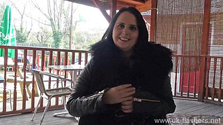 Chubby amateur Sarah Janes public masturbation and bbw milf flashing big tits ou