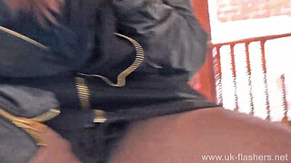 Chubby amateur Sarah Janes public masturbation and bbw milf flashing big tits ou