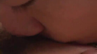 Japanese AV Model gets cum on lips at the end of huge frigging