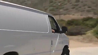 Sexy girl wants a good fuck in the van