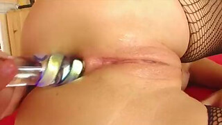 Give Me Pink amateur squirting teen plays with pussy and ass