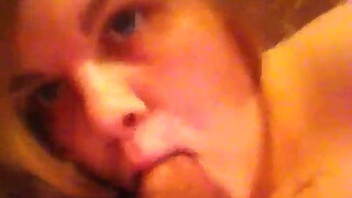 Hot deep throating with cum