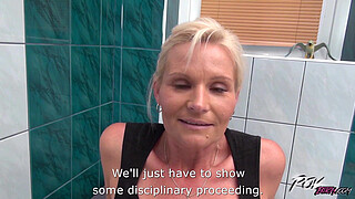Povbitch Busty milf cleaning lady was bad & punished hard with big cock