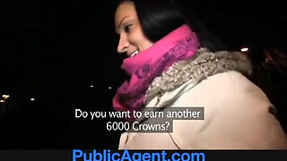 PublicAgent Sexy Clair fucking me in the restaurant toilets