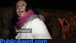 PublicAgent Sexy Clair fucking me in the restaurant toilets