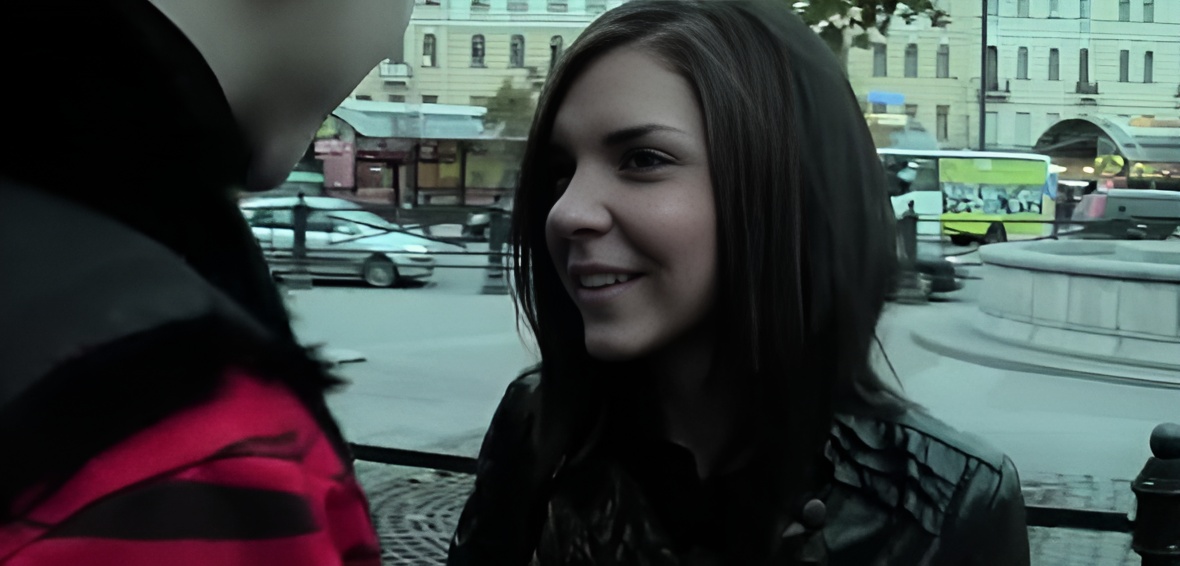 Real pick up fuck with sexy brunette