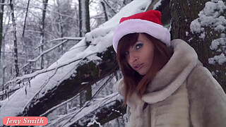 White stockings wet in snow - Happy New Year from Jeny Smith