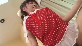 Yurika Goto is fucked in mouth and in dark hairy cum dumpster