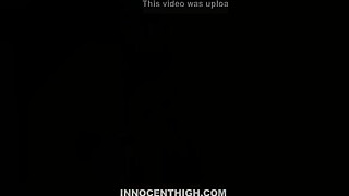cute teen with glasses sucking and riding her professors cock