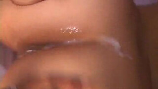 Black cocks cum on hot MILFs May and Tina's buns