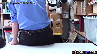 Busty security woman wants to feel a big cock insade her