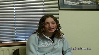 Amateur British teens behind the scenes audition
