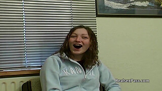 Amateur British teens behind the scenes audition