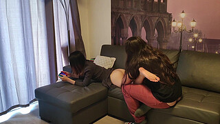 Chinese girl gets her pussy licked and fucked while playing video games