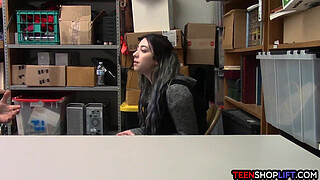 Big ass teen stepdaughter thief caught stealing stuff