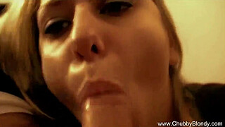 Closeup POV Italian BBW Blowjob