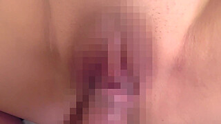 Japanese teen with beautiful small tits getting her tight wet shaved pussy pounded deeply by big dick. Fucking hard doggy style. Japanese amateur 18yo porn.